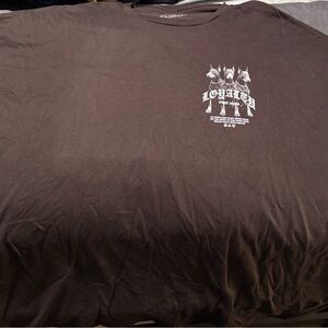 Men's Brown Graphic T-Shirt